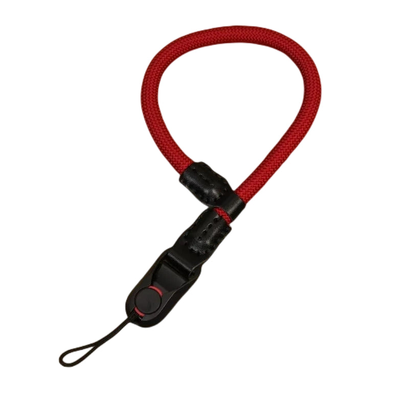 Portable DSLR Camera Hand Strap Quick Release Buckle Nylon Camera Wrist Strap - Red