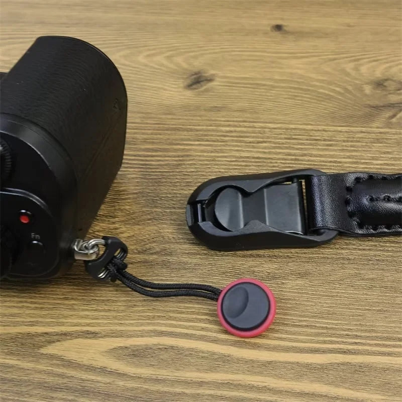 Portable DSLR Camera Hand Strap Quick Release Buckle Nylon Camera Wrist Strap - Red