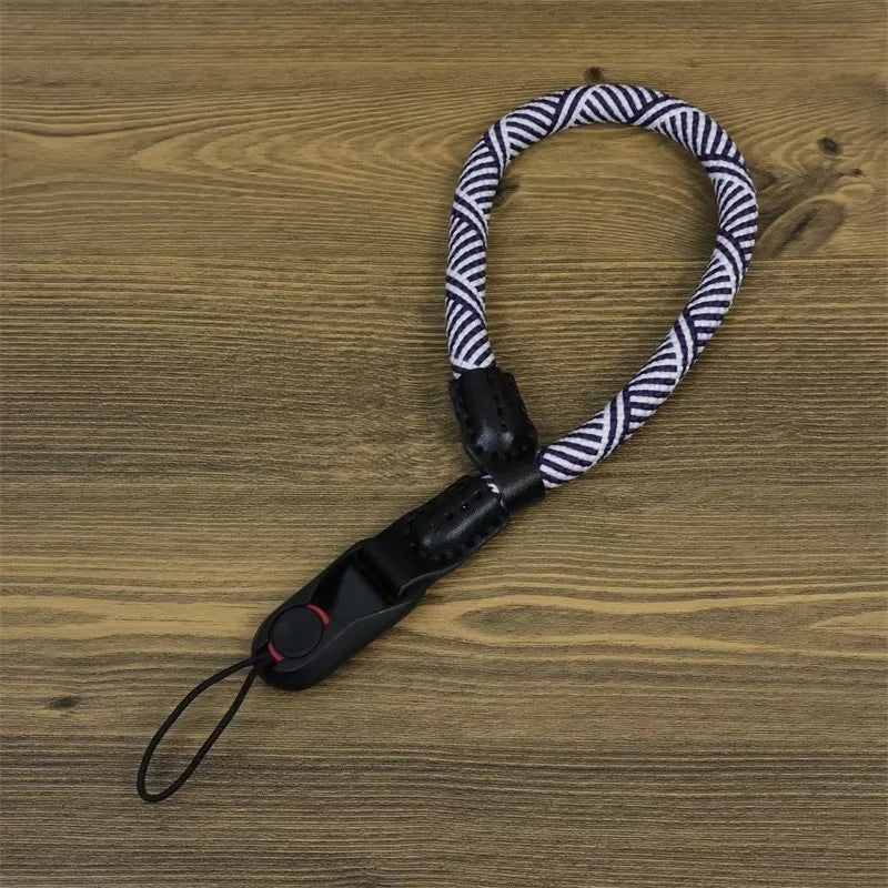 Portable DSLR Camera Hand Strap Quick Release Buckle Nylon Camera Wrist Strap - Style B