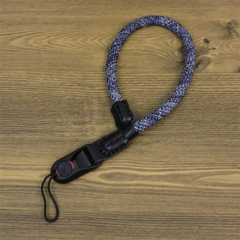 Portable DSLR Camera Hand Strap Quick Release Buckle Nylon Camera Wrist Strap - Style G