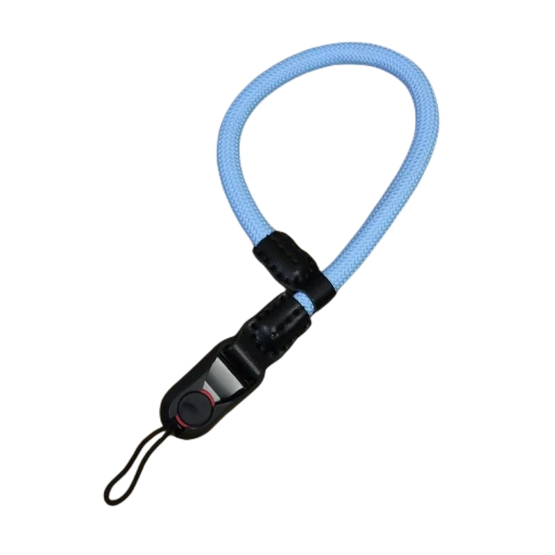 Portable DSLR Camera Hand Strap Quick Release Buckle Nylon Camera Wrist Strap - Blue