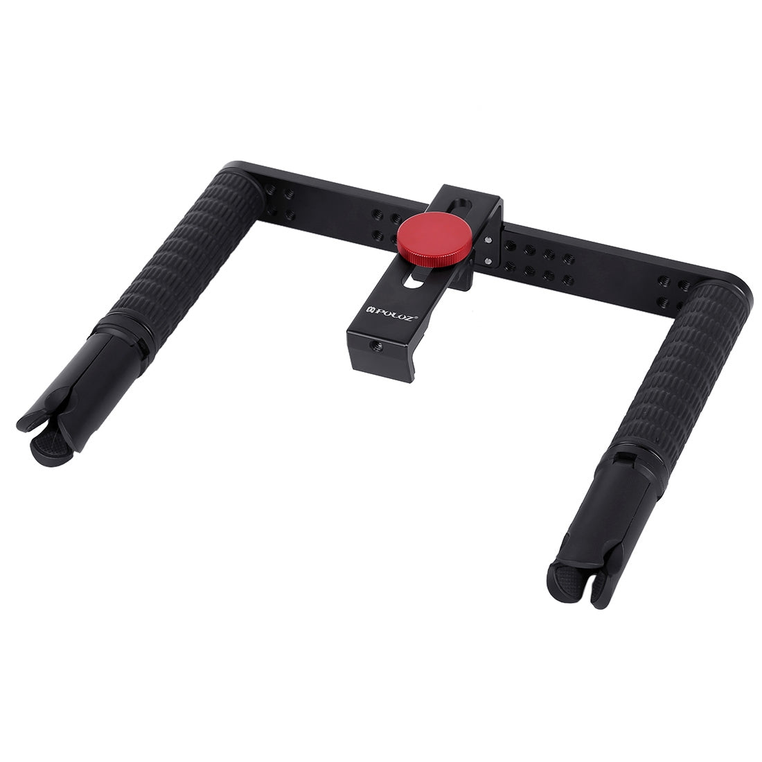 Puluz PKT3024 4 in 1 Live Broadcast LED Selfie Light Smartphone Video Rig Handle Stabilizer Bracket Kits Microphone Tripod