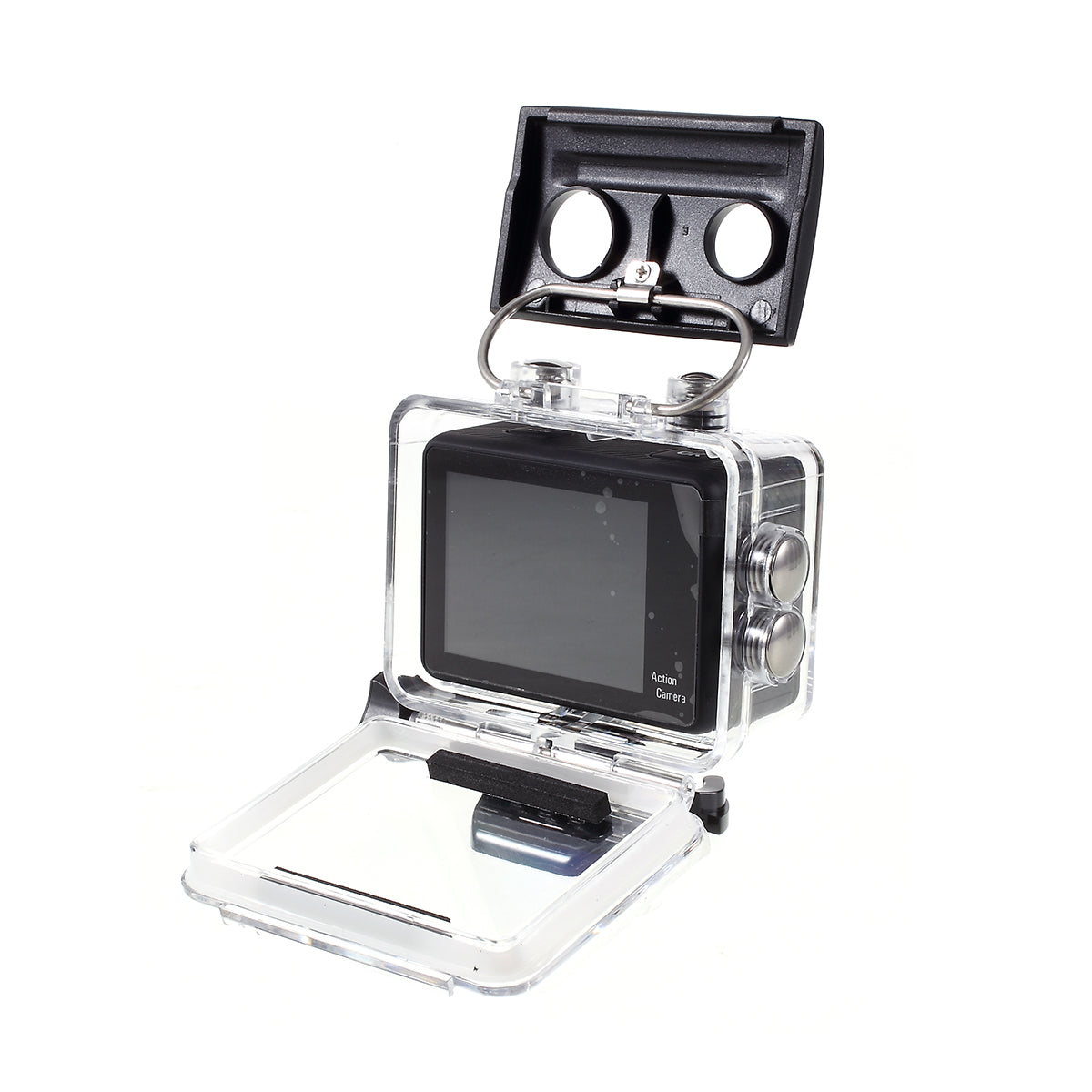 K2TDR WiFi Mini Camera 2.0-inch Touch Screen 4K Ultra HD Action Camera Wide Angle 170-Degree Sport Camera