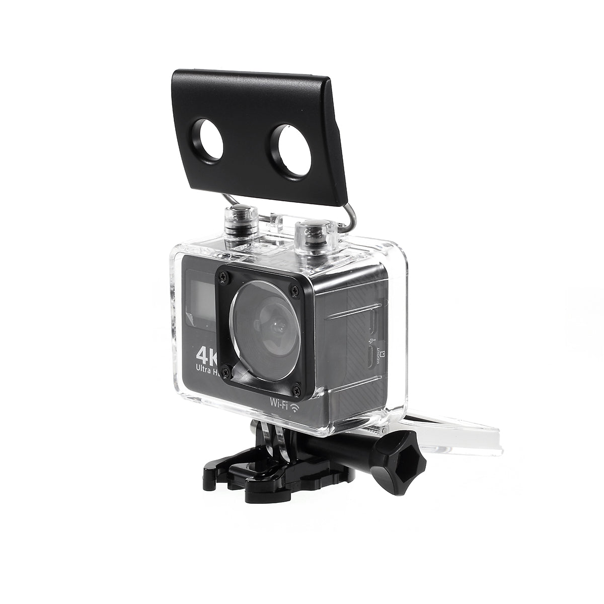 K2TDR WiFi Mini Camera 2.0-inch Touch Screen 4K Ultra HD Action Camera Wide Angle 170-Degree Sport Camera