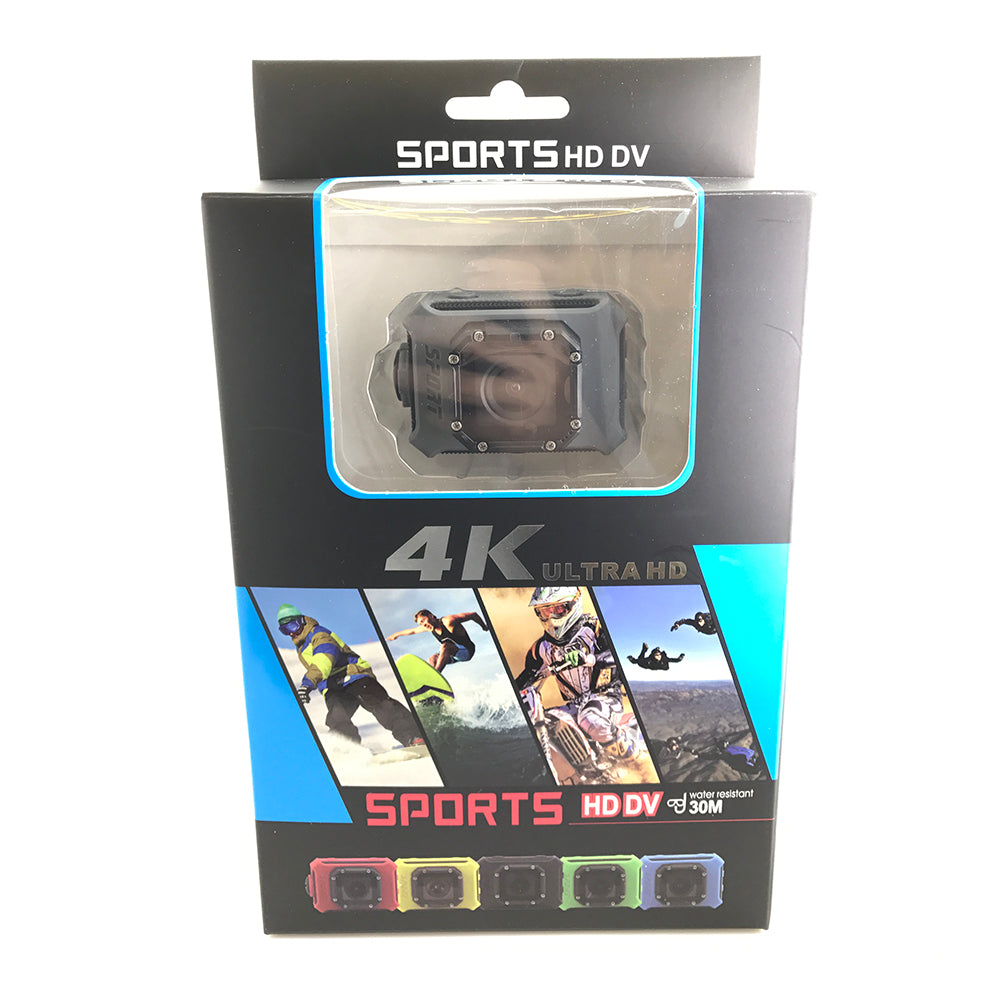 S9 2.0 inch Sports Camera 4K 1080P Ultra HD WiFi Waterproof Action Camera - Black