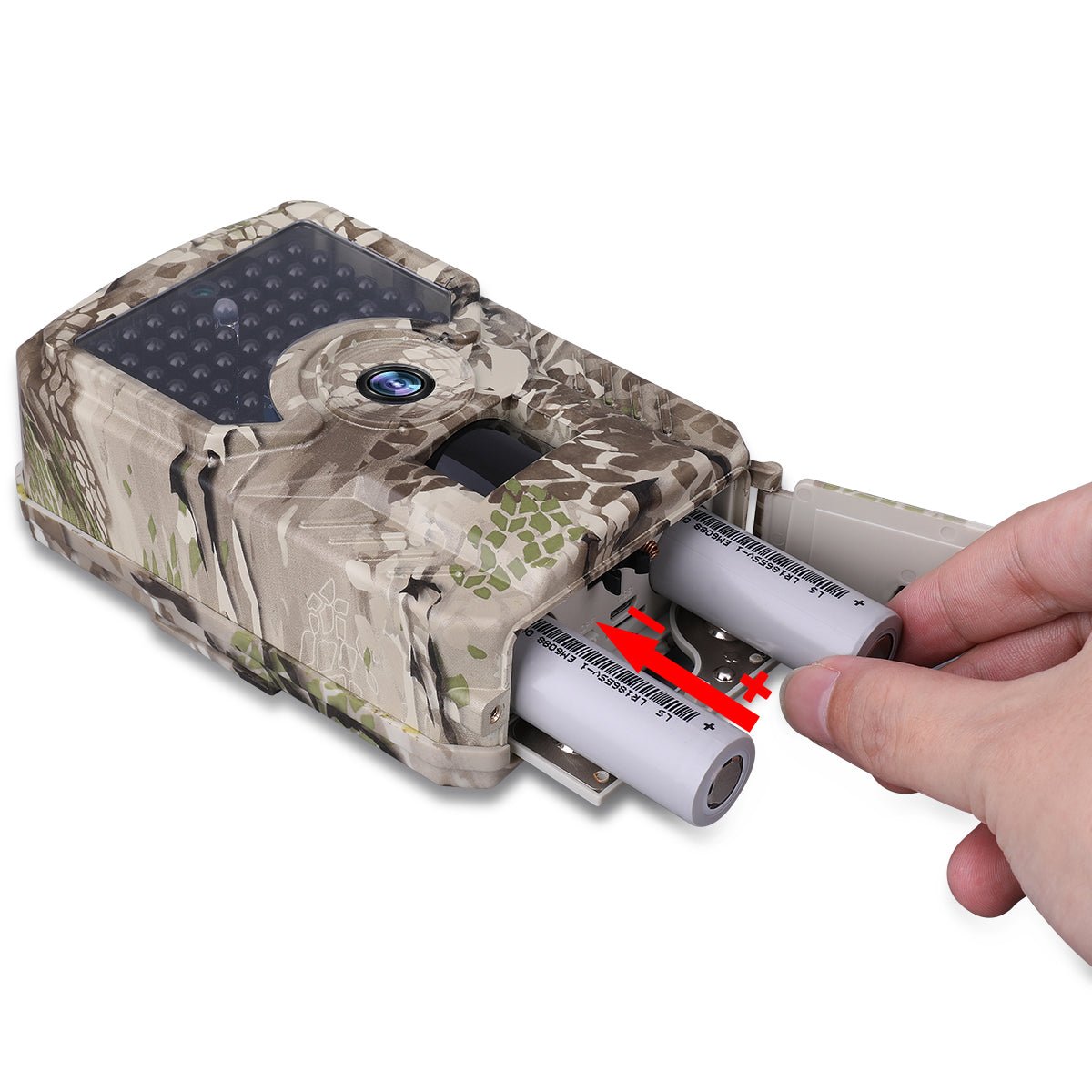 PR200 Anti-theft Automatic Monitoring Hunting Camera 12MP IR LED Night Vision Camera - Camouflage