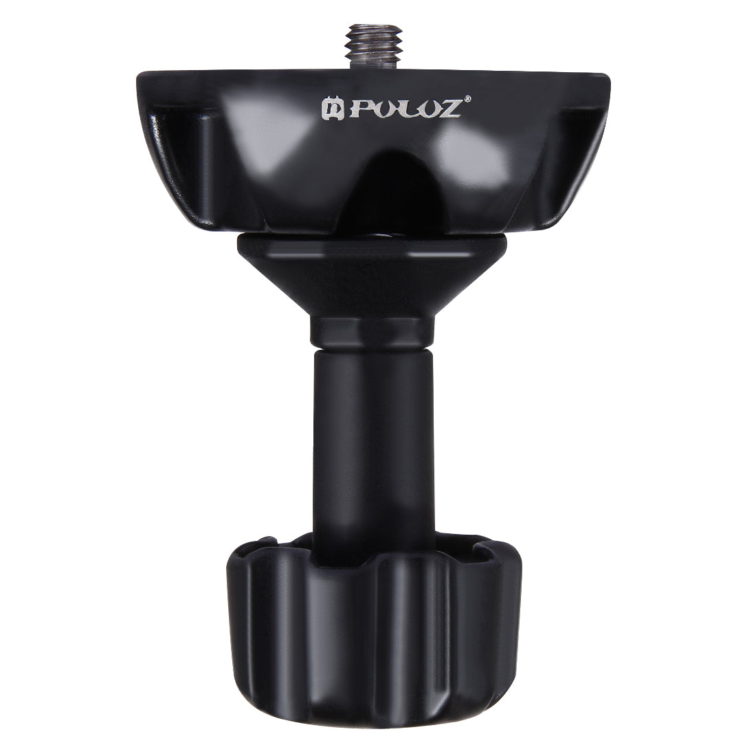 Puluz PU3503 75mm Half Ball Flat to Bowl Adapter for Fluid Head Tripod DSLR Rig Camera - Black