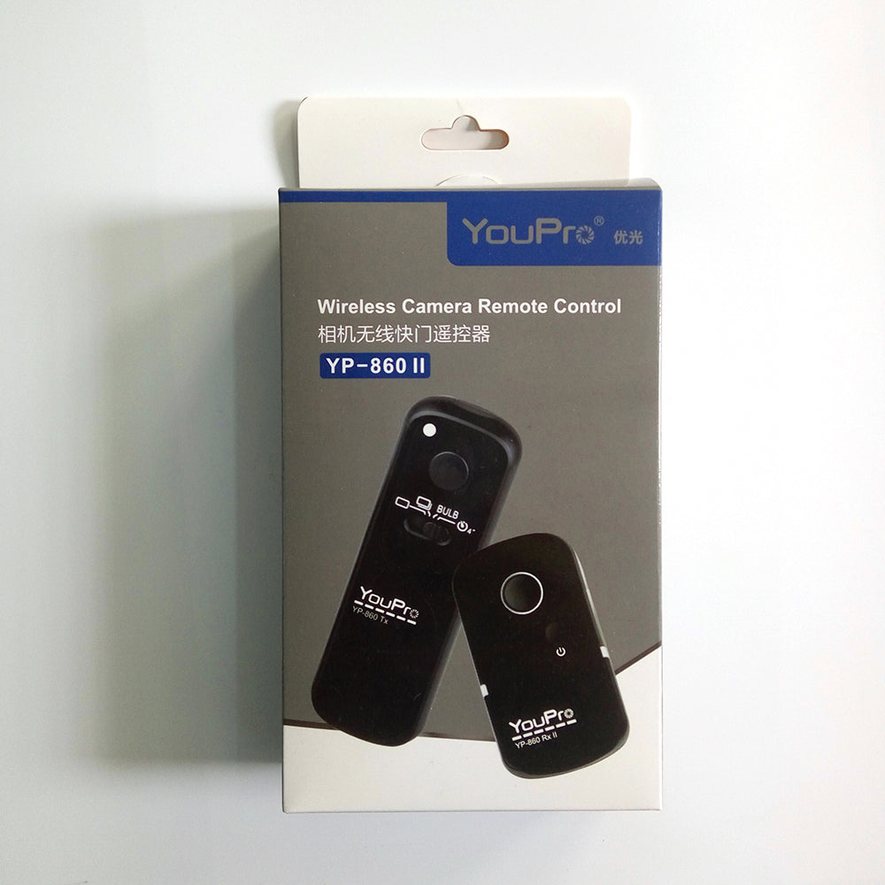 YP-860 II 2.4G Wireless Remote Control Transmitter Receiver Shutter with DCO Port for Canon Nikon Sony etc. Camera