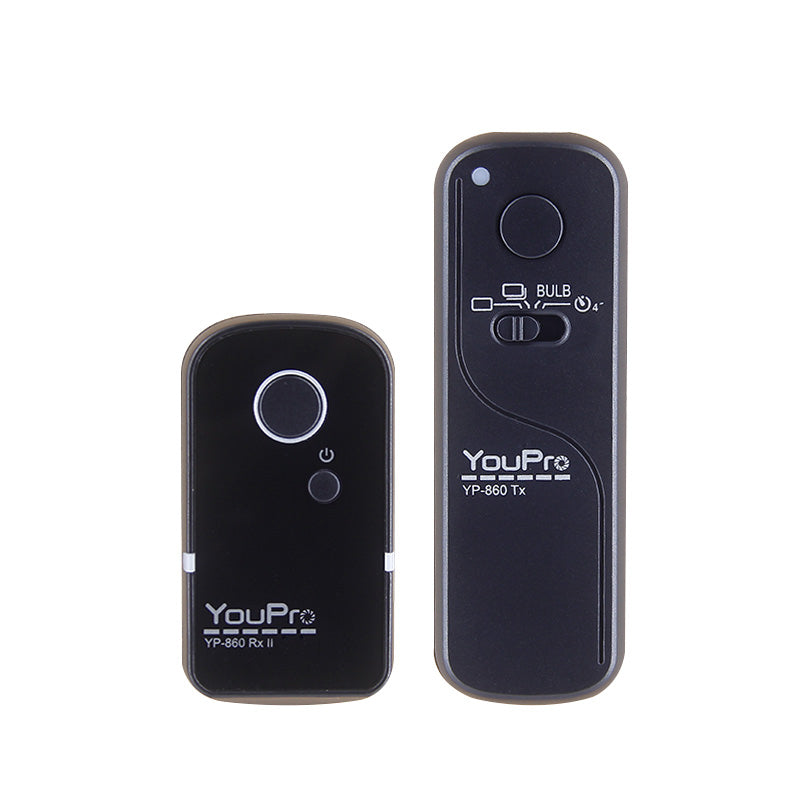 YP-860 II Wireless Remote Control Transmitter + Receiver Shutter for Canon Nikon Sony etc. Camera - UC1 Shuttle Cable