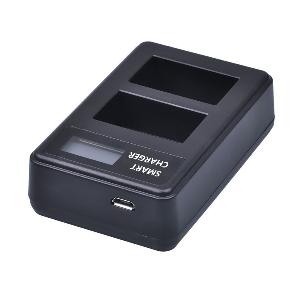 LCD Display Two-Channel LP-E12 USB Battery Charger for Canon EOS M M10 M50 M100 etc