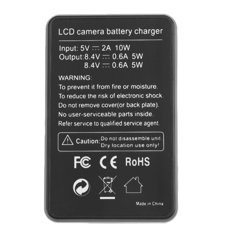 LCD Display Double-Channel NP-W126 USB Battery Charger for Fujifilm X-A1 X-A2 X-A3 X-A10 etc