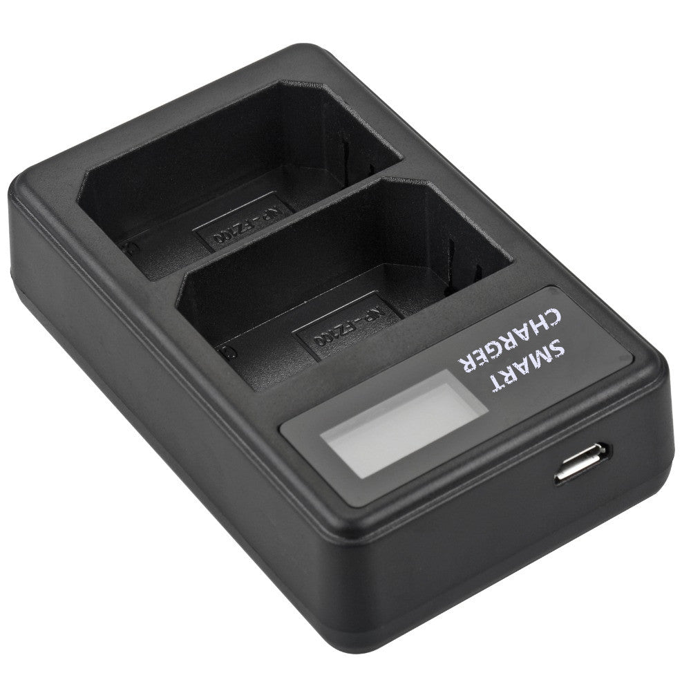 LCD Display Two-Channel NP-FZ100 USB Battery Charger for Sony A7III A9 A7RIII A7SIII