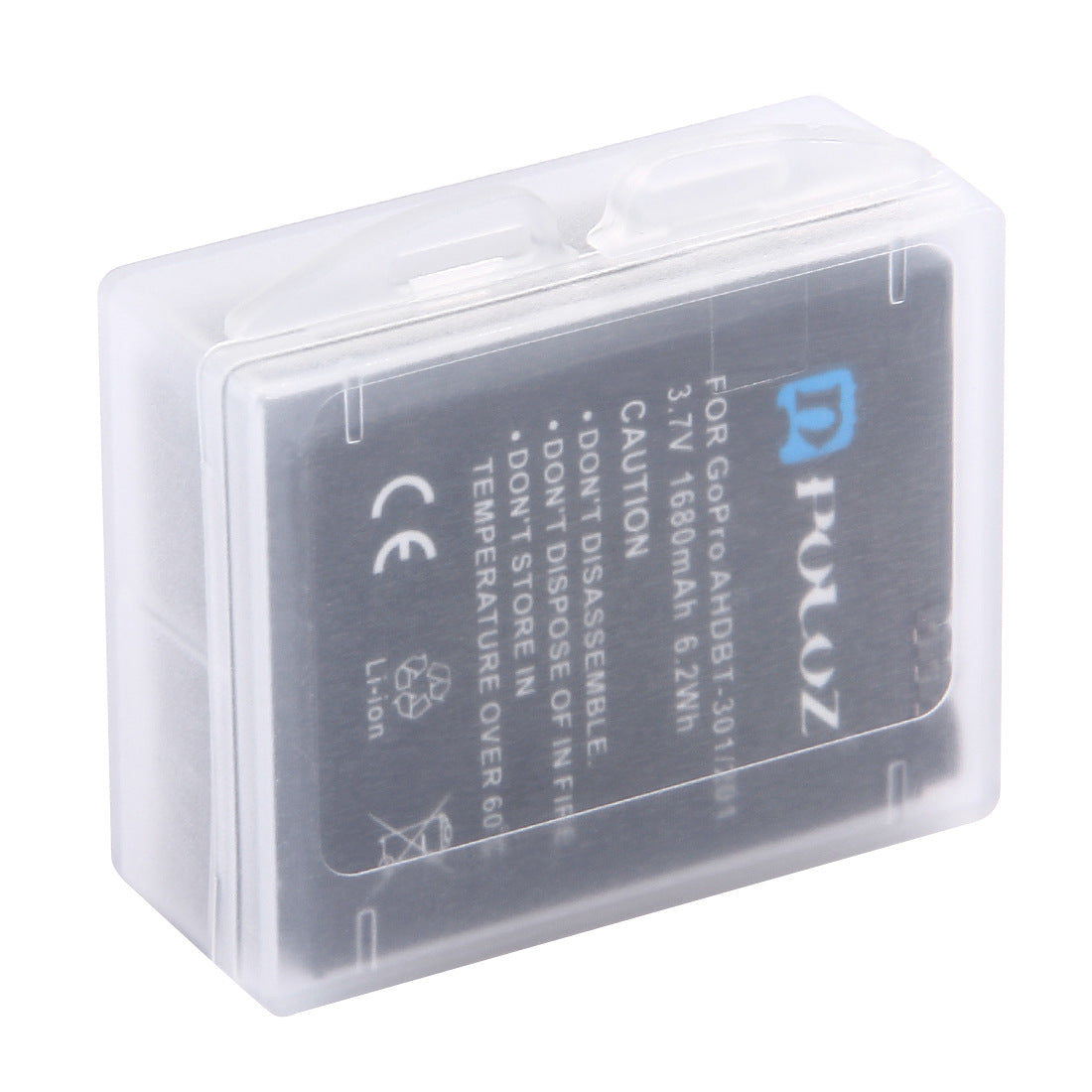 Puluz AHDBT-301/201 Battery Protective Storage Box Transparent Case for GoPro Hero 3