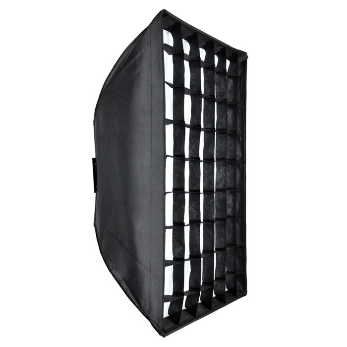 50*70cm Studio Flash Grid Softbox Mesh Rectangular Honeycomb Softbox Flash Light Soft Box - Black/Silver