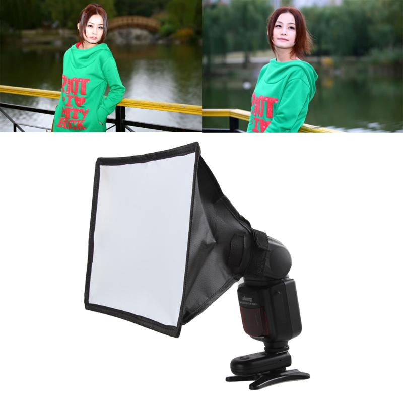 Silver Reflector Flash Diffuser Softbox Professional Mini Photo Diffuser Soft Light Box for Canon Nikon Sony Camera