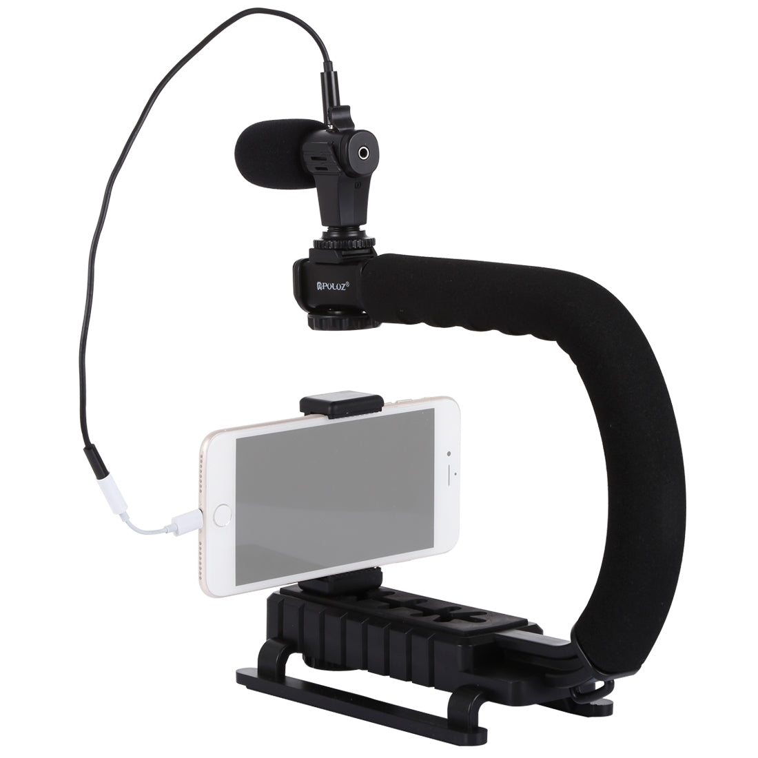 Puluz PKT3011 U Shape DV Stabilizing Handle Bracket for DV Camcorder/DSLR Camera