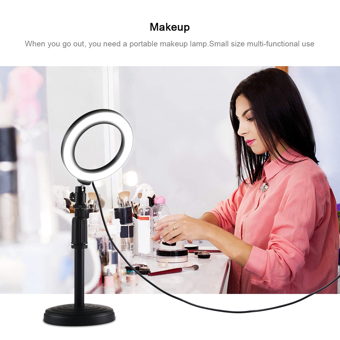 Puluz PU390 Round Base Desktop Mount for Selfie LED Ring Light