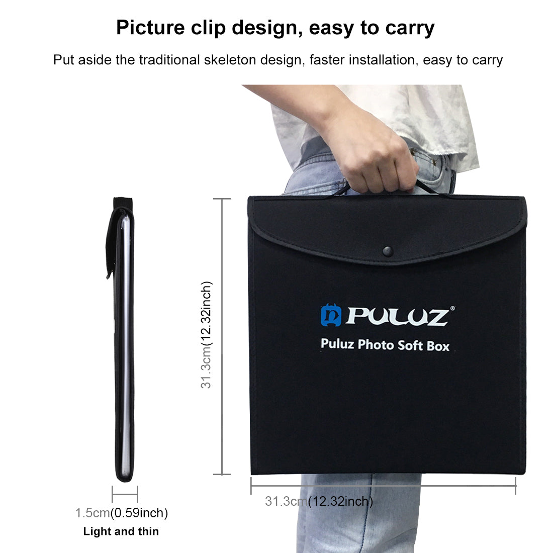 PULUZ 30cm Photo Softbox Portable Folding Studio Shooting Tent Box + 4.6 inch Ring LED Light Kits with 6 Colors Backdrops (Red, Green, Yellow, Blue, White, Black)
