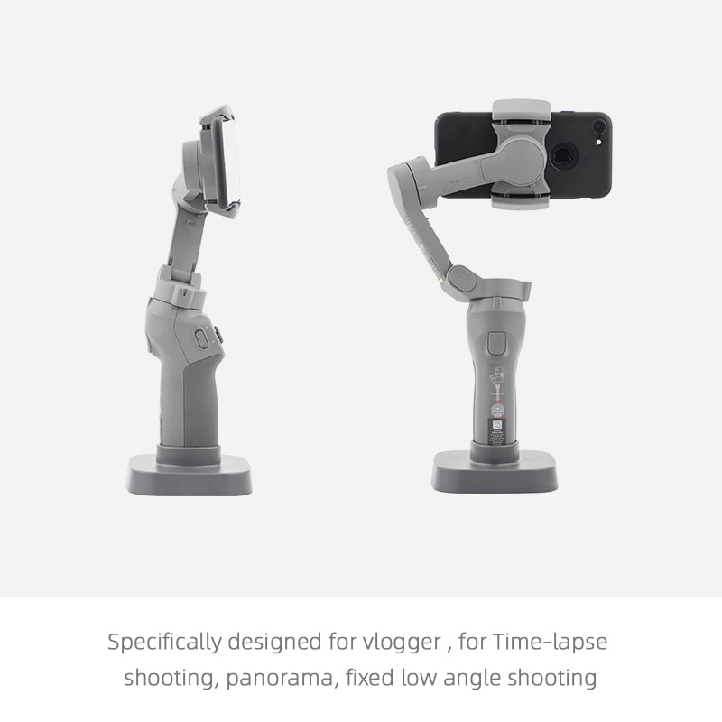 Handheld Phone Gimbal Mount Base Desktop Holder Stand for DJI OSMO Mobile 3 - Grey