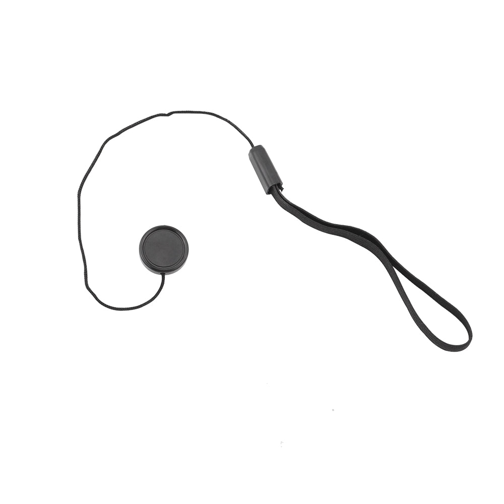 26.5cm Anti-Lost Rope for SLR Camera Lens Cover - Black