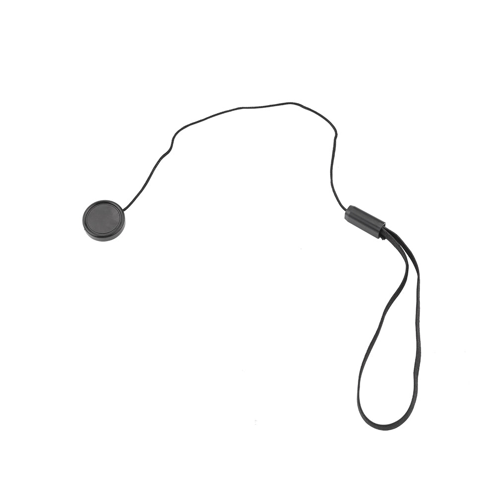 26.5cm Anti-Lost Rope for SLR Camera Lens Cover - Black