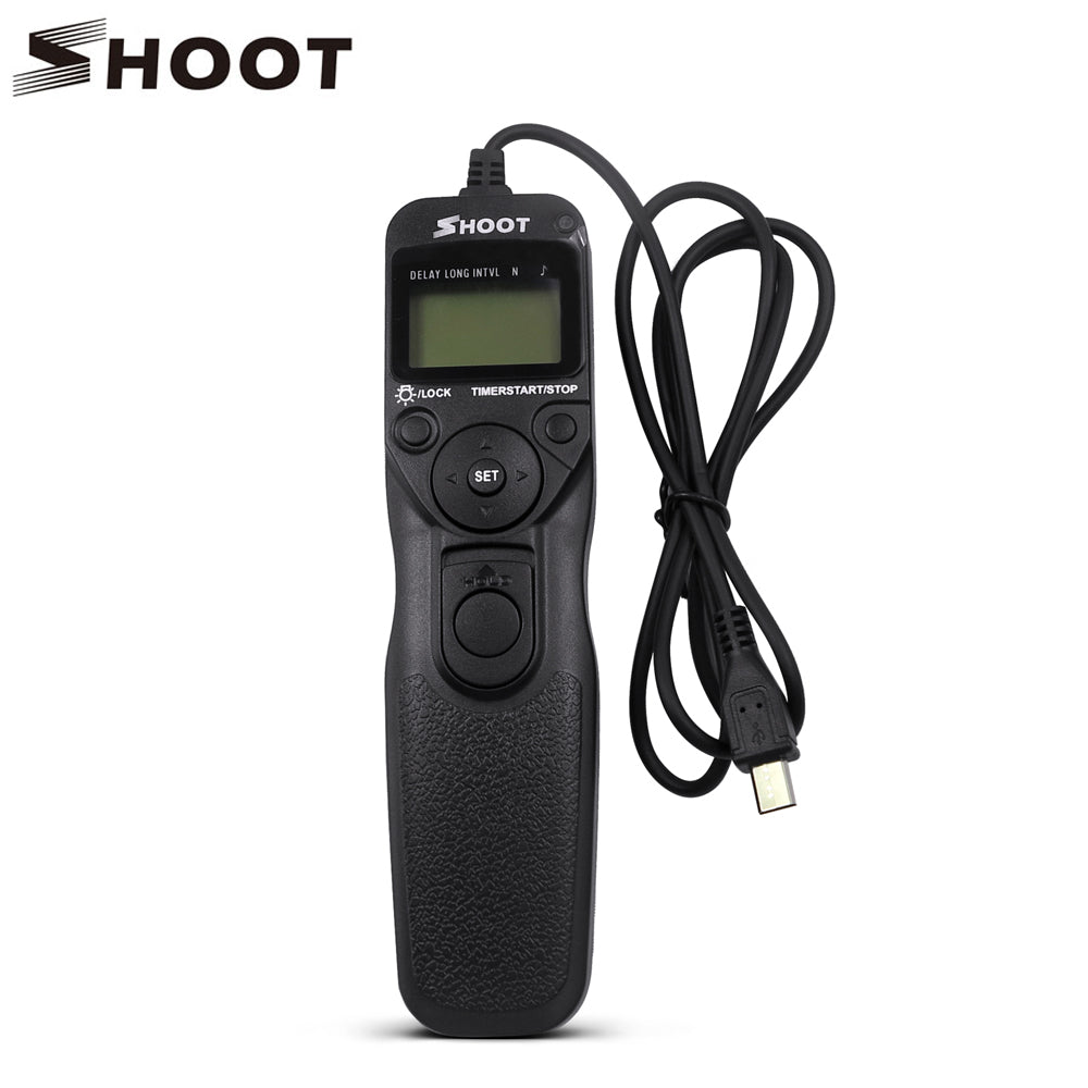 Shoot RM-VPRI LCD Timer Remote Control for Sony Alpha A7 A7R A5000 A6000 Shutter Release