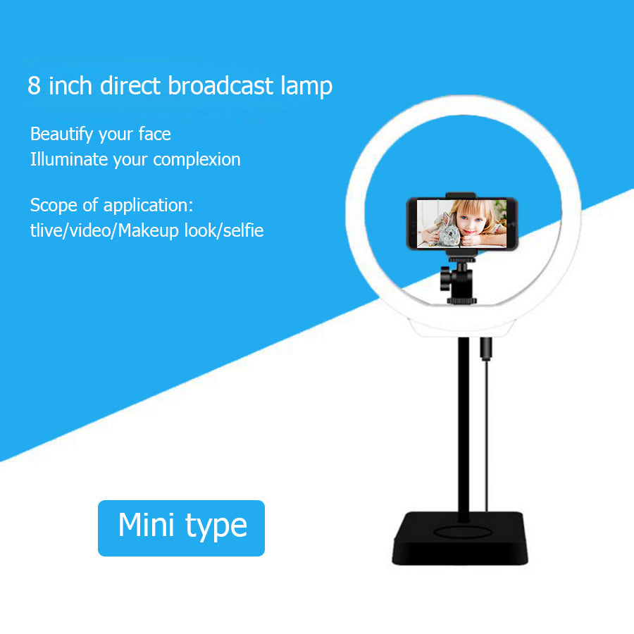 MAMEN 10-inch 3200-5600K Dimmable Fill Light Live Broadcast Ring Lamp