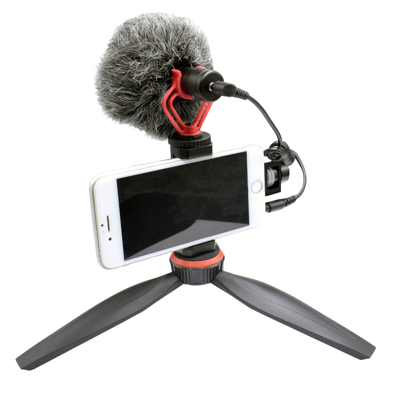 Live Streaming Broadcast Mobile Phone Holder + Tripod Set for Feiyu G6 / G6 Puls Stabilizer