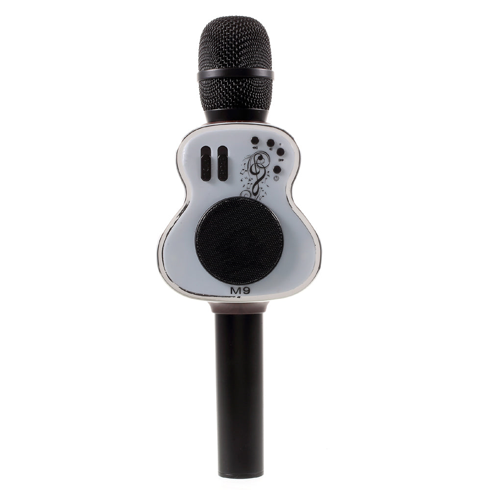 Portable M9 Guitar Mini Microphone for Singing KTV Artifact Mobile Phone - Coffee