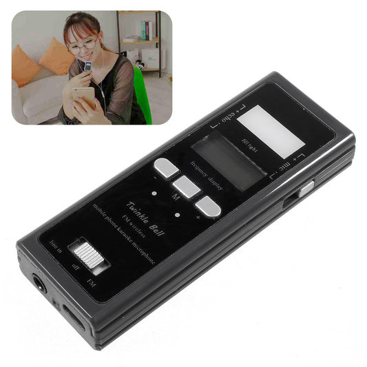 iktv-03 Wireless Mobile Phone Karaoke Microphone with FM Transmitter - Black