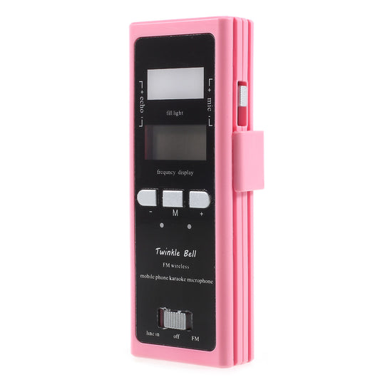 iktv-03 Wireless Cell Phone Karaoke Microphone with FM Transmitter - Pink