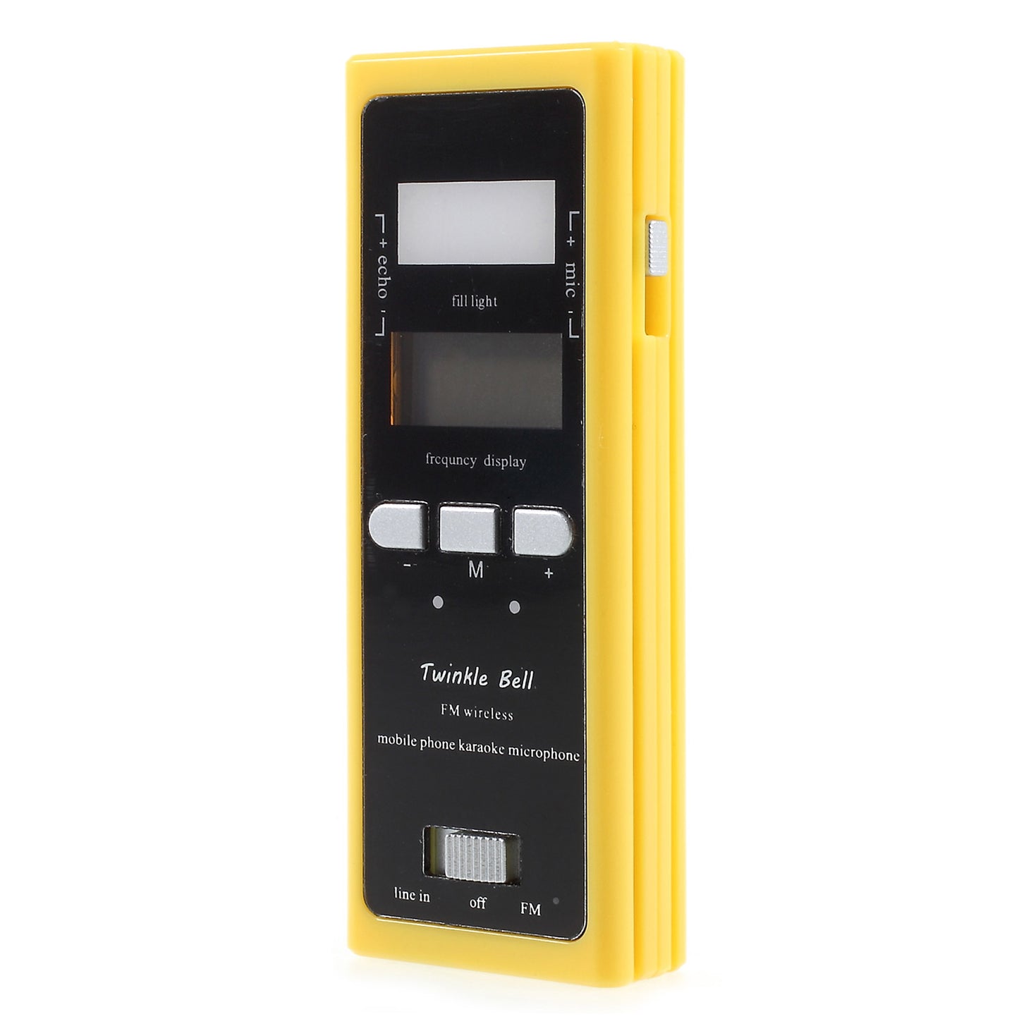 iktv-03 Wireless Portable Phone Karaoke Microphone with FM Transmitter - Yellow