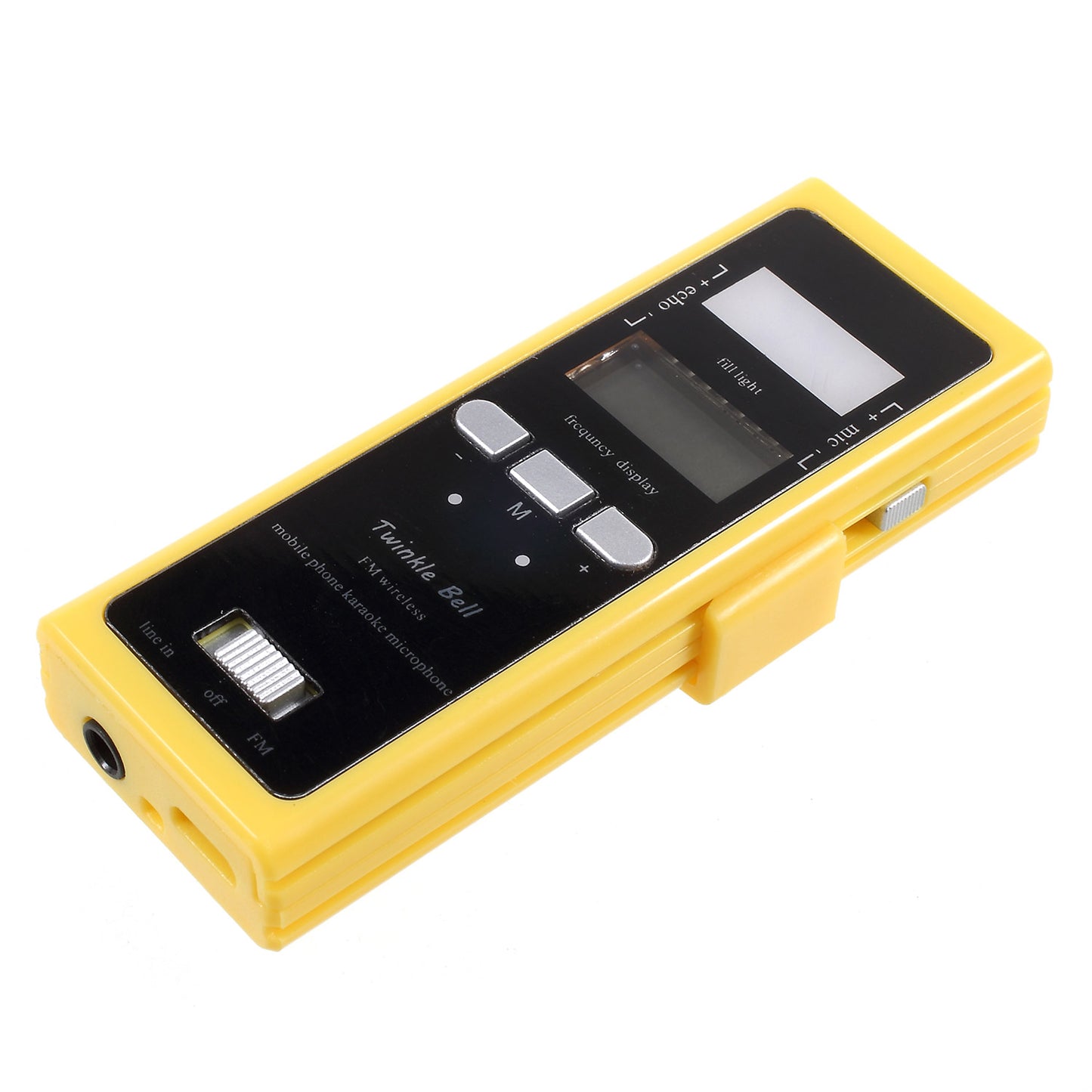 iktv-03 Wireless Portable Phone Karaoke Microphone with FM Transmitter - Yellow