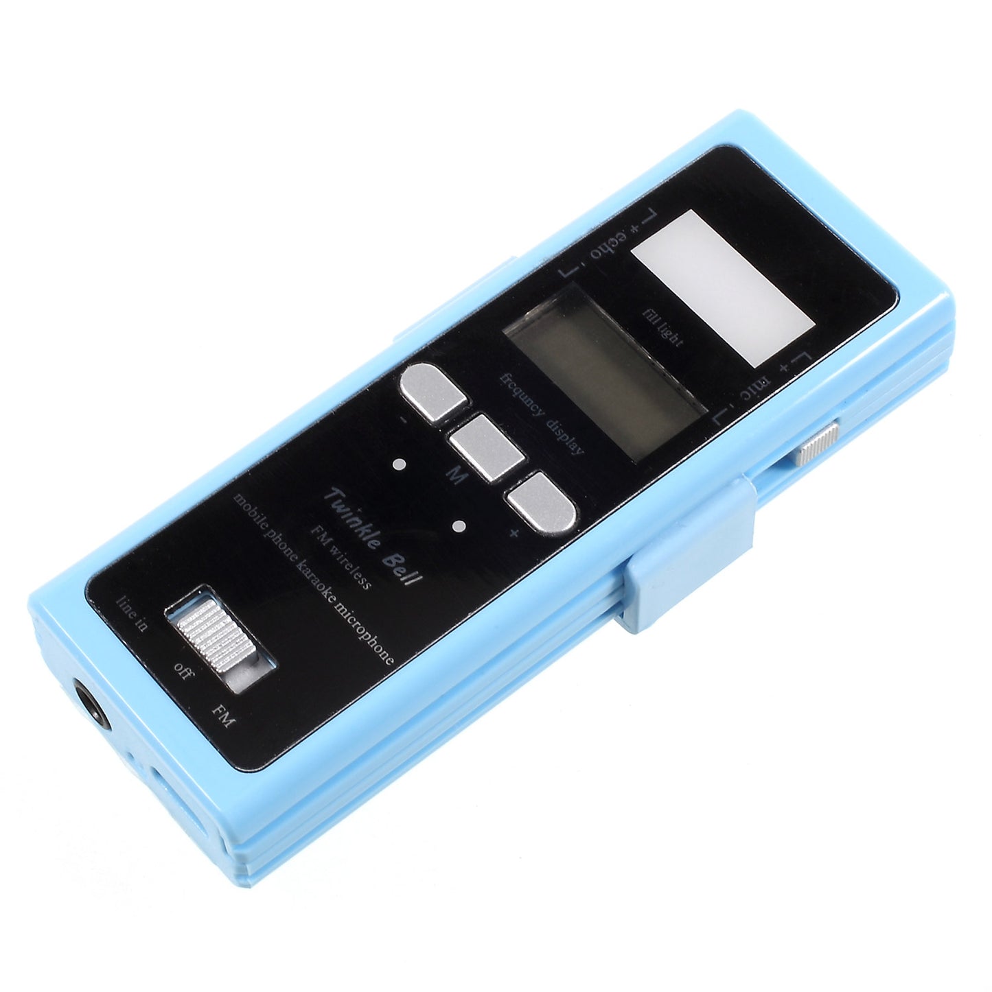 iktv-03 Wireless Multi-functional Phone Karaoke Microphone with FM Transmitter - Blue