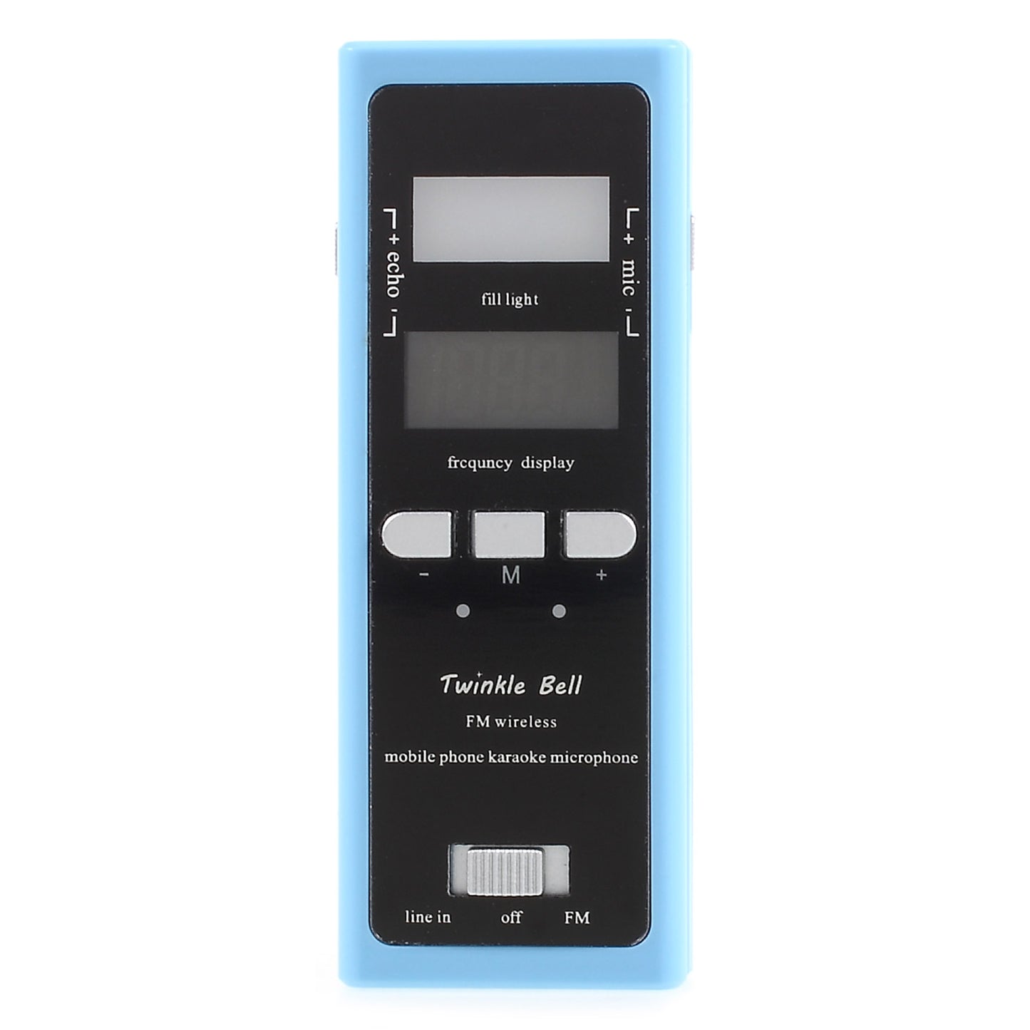 iktv-03 Wireless Multi-functional Phone Karaoke Microphone with FM Transmitter - Blue