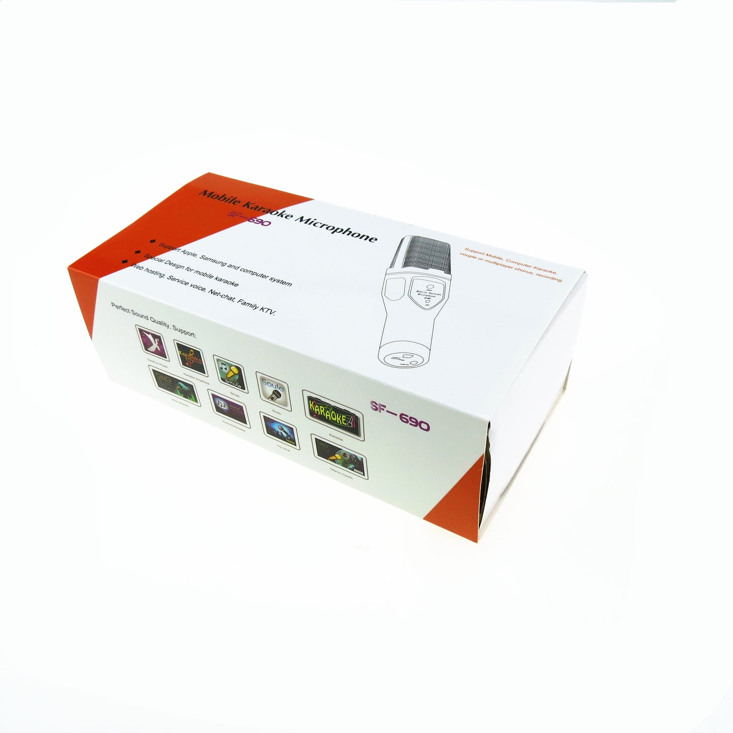 SF-690 Karaoke Singing Microphone Mobile Condenser Microphone Recording Microphone