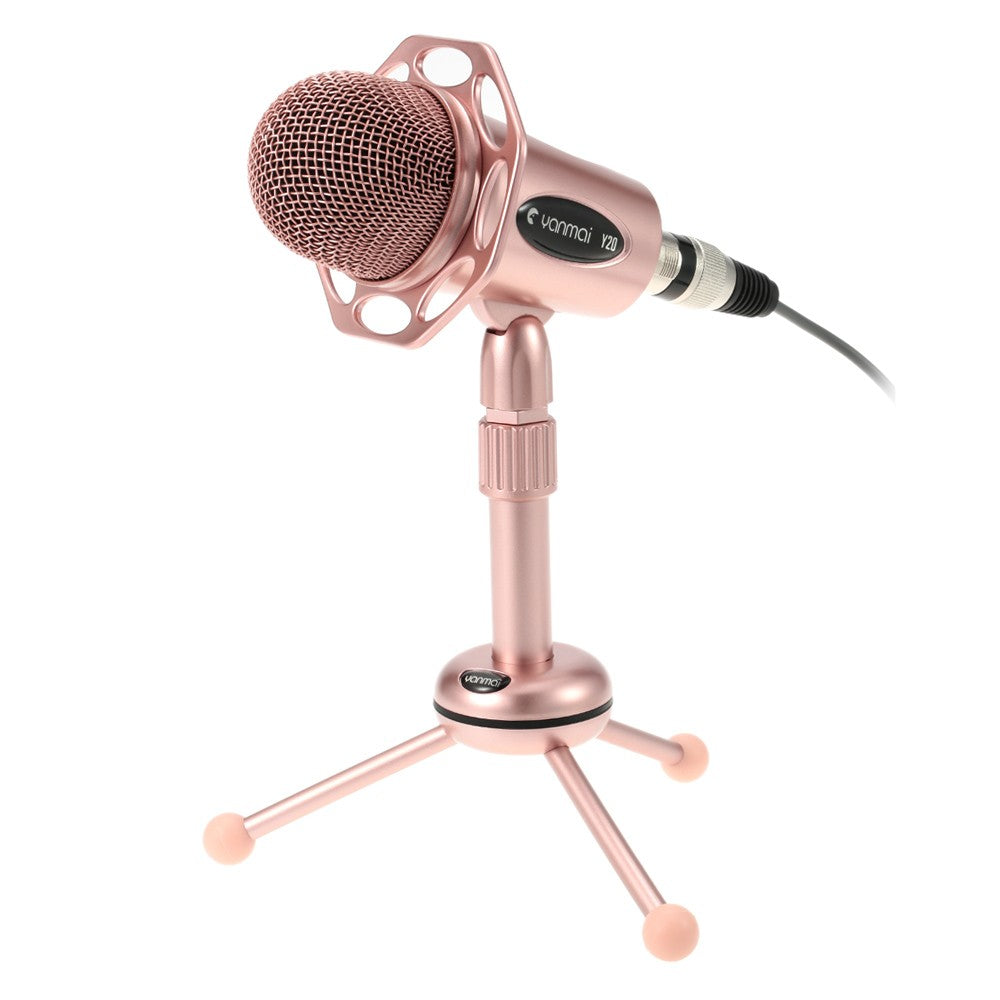YANMAI Y20 3.5 Stereo Plug Professional Condenser Gaming Microphone with Tripod Stand