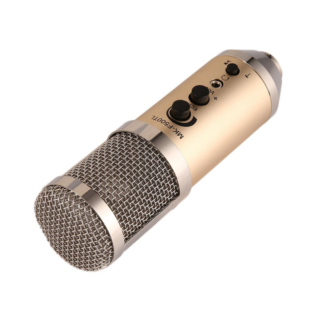 MK-F500TL Cardioid Pattern Professional Condenser Microphone with Tripod Stand