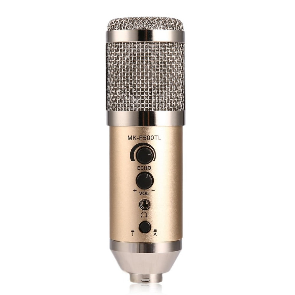 MK-F500TL Cardioid Pattern Professional Condenser Microphone with Tripod Stand