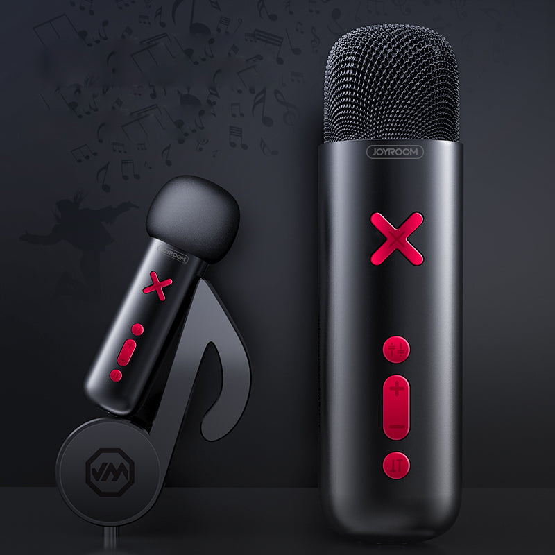 Joyroom JR-K1 Mini KTV Karaoke Studio Recording Microphone - Black
