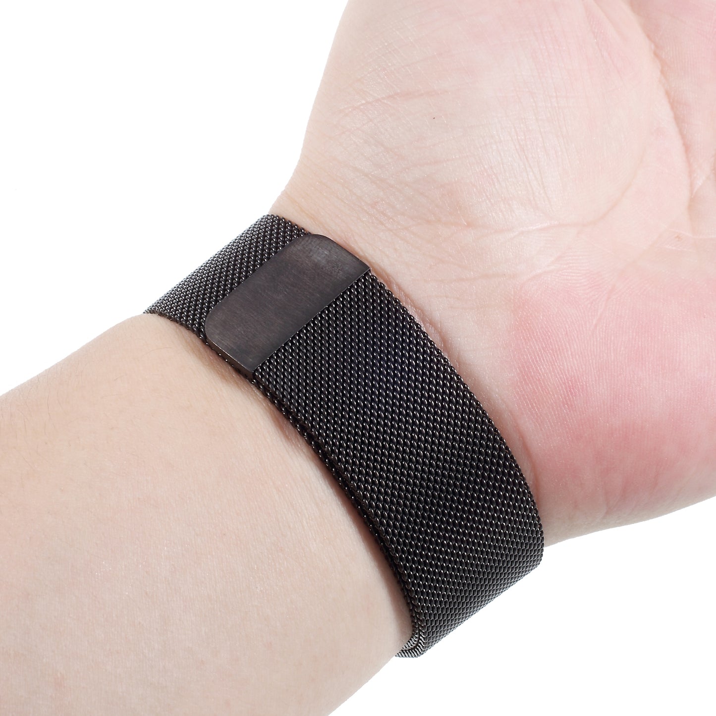 XINCUCO Magnetic Milanese Loop Metal Watch Strap for Apple Watch Series 8 45mm / Ultra 49mm / 7 45mm / Series 6 SE SE (2022) 5 4 44mm / Series 3 2 1 42mm - Black