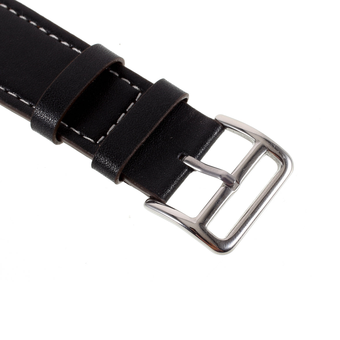 Hermes Style 4-piece Double Tour Genuine Leather Watch Band for Apple Watch Series 8 45mm / Ultra 49mm / 7 45mm / Series 6 / SE / SE (2022) / 5 4 44mm / Series 3 2 1 42mm - Black