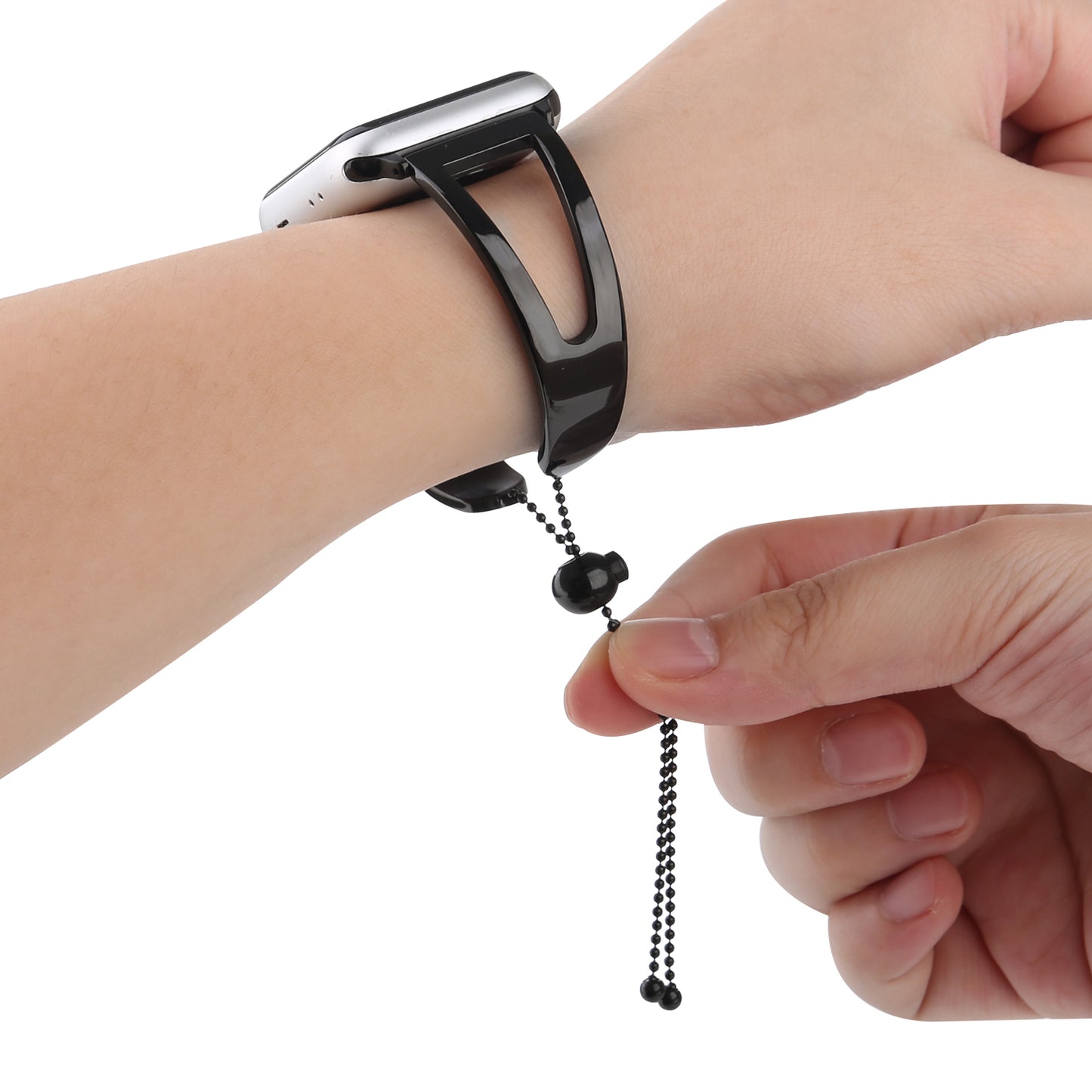 Classic Stainless Steel Watchband Bracelet for Apple Watch Series 8 7 41mm / Series 6 SE / SE(2022) 5 4 40mm / Series 3 2 1 38mm - Black