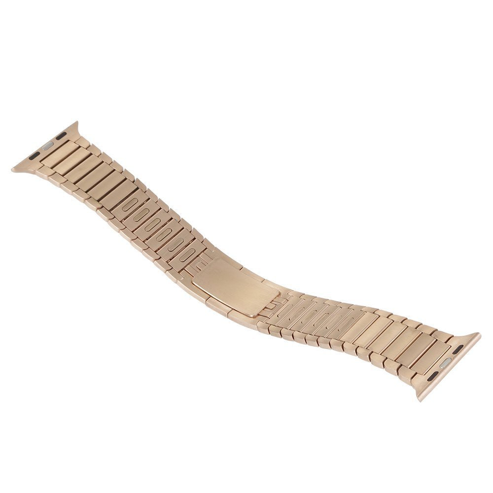 For Apple Watch Ultra 49mm / 8 / 7 45mm / Series 6 / SE / SE (2022) / 5 / 4 44mm / 3 / 2 / 1 42mm Watchband Stainless Steel Watch Strap - Gold