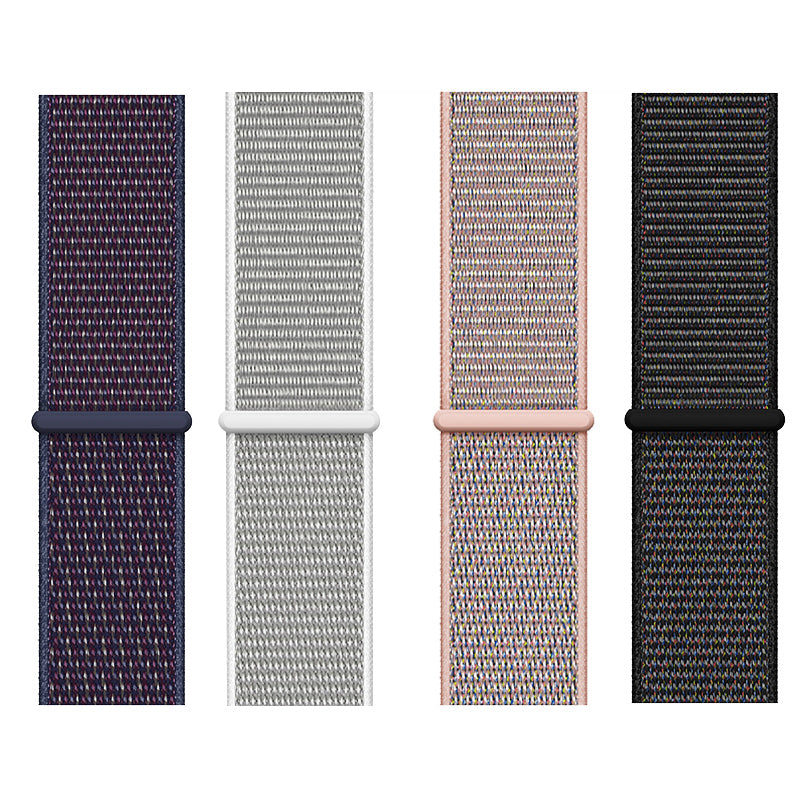 XINCUCO Adjustable Magnetic Nylon Watch Strap for Apple Watch Series 8 45mm / Ultra 49mm / 7 45mm / Series 6 SE / SE (2022) / 5 4 44mm / Series 3 / 2 / 1 42mm - Black