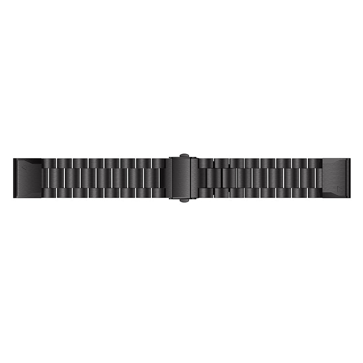 Stainless Steel Link Chain Watch Band Replacement for Garmin Fenix 5 - Black