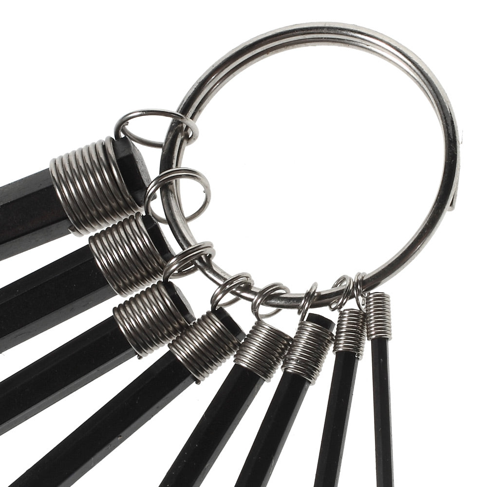 8-in-1 Flat Point Hex Key Ring Set Repair Hand Tool for Cellphone Computer