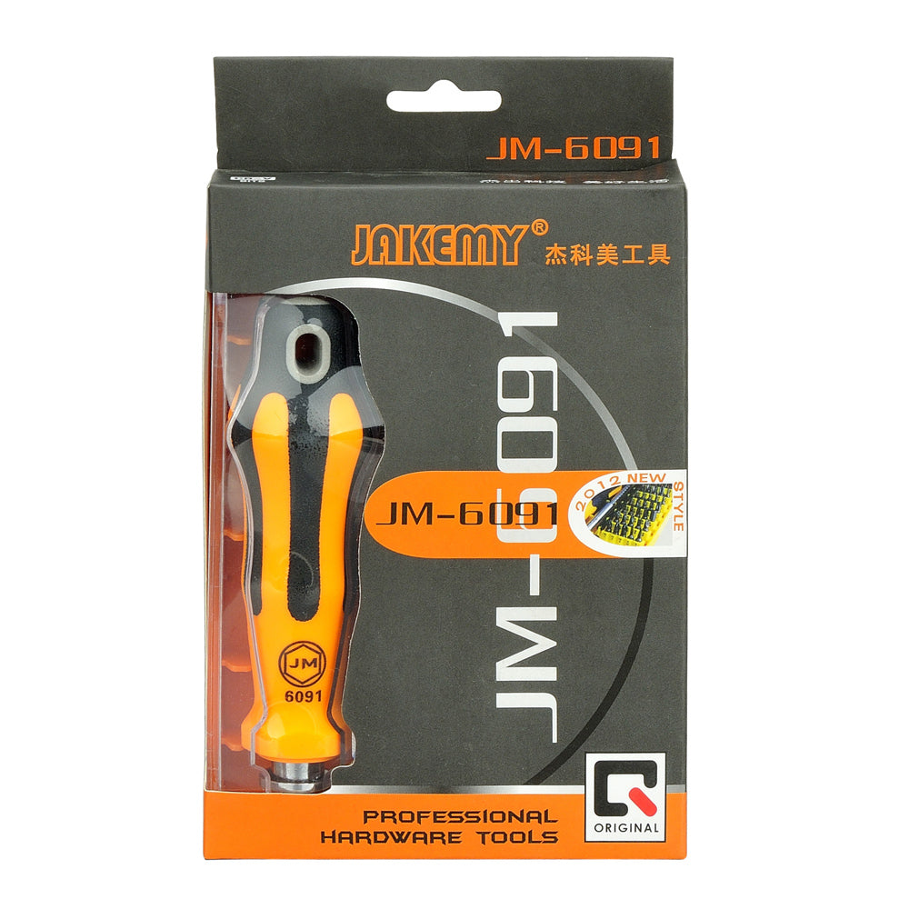 Jakemy JM-6091 37 in 1 Interchangeable Screwdriver Hardware Tool Set for Household Appliances