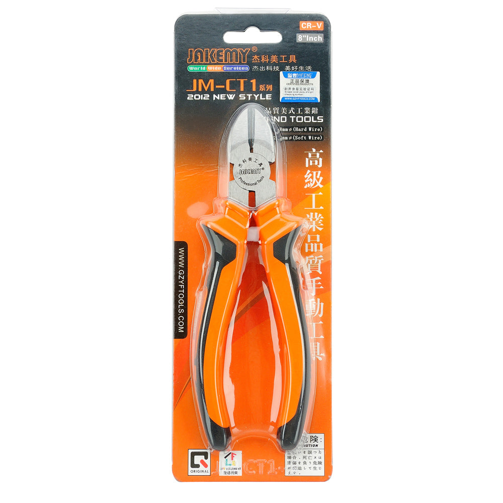 Jakemy JM-CT1 8-inch Precision Diagonal Pliers Cutting Plier