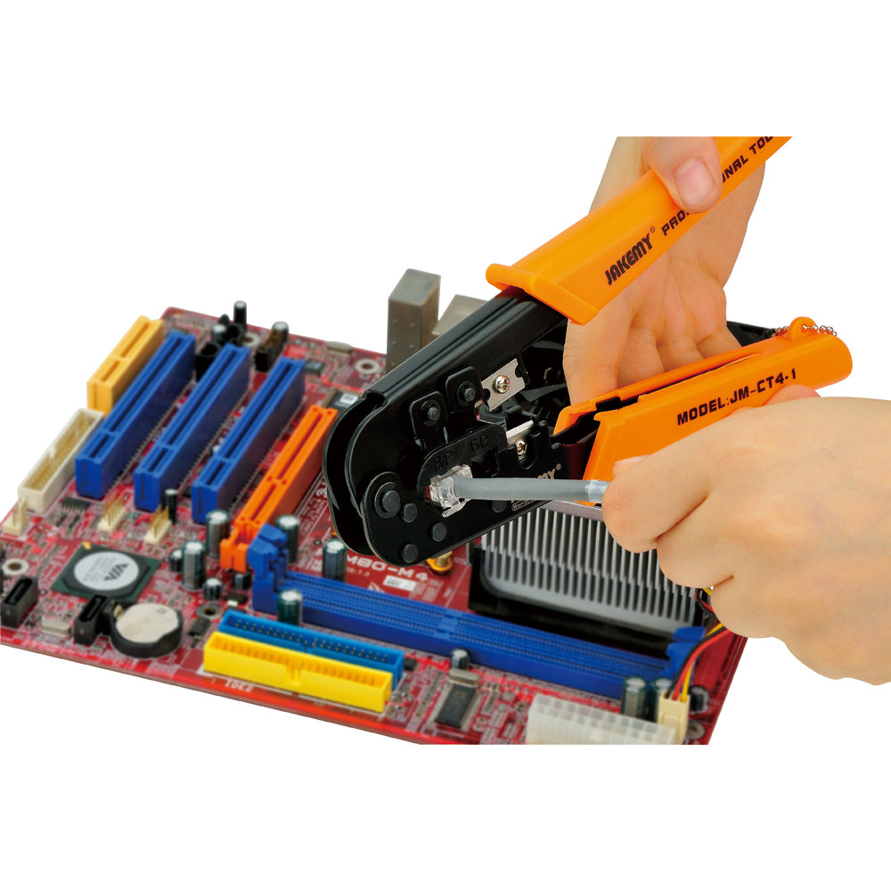 Jakemy JM-CT4-1 6P 8P Telephone Network Cable Crimping Pliers Clamp Tool